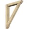 Ekena Millwork Traditional Traditional Rough Sawn Bracket w/ Offset Brace, Douglas Fir, 6"W x 36"D x 44"H BKT0604X36X44TRA01RDF - alternate 1